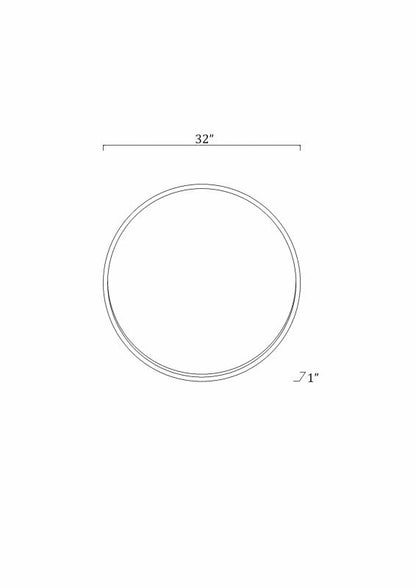 Guinda Round Gold Framed Wall Mirror - FCHF CITY