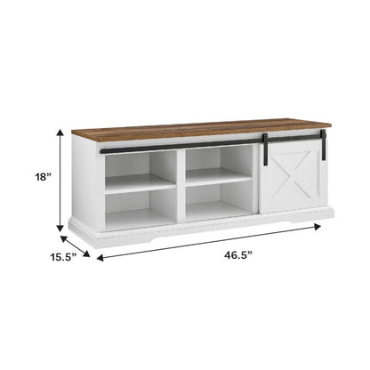 Hawthorne Sliding Barn Door Entry Bench - FCHF CITY