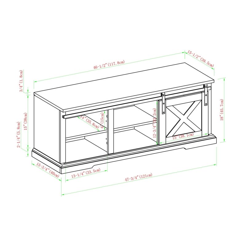 Hawthorne Sliding Barn Door Entry Bench - FCHF CITY