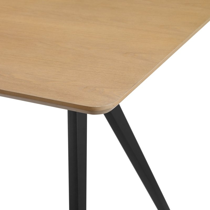 Juno Modern Industrial Veneer and Metal Dining Table - FCHF CITY