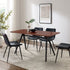 Juno Modern Industrial Veneer and Metal Dining Table - FCHF CITY