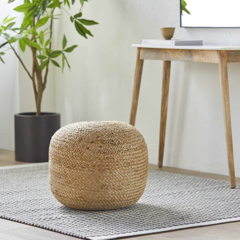 Kaumakani Jute Pouf - FCHF CITY