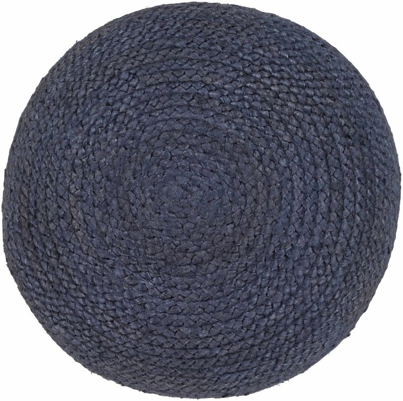 Kaumakani Jute Pouf in Dark Blue - FCHF CITY