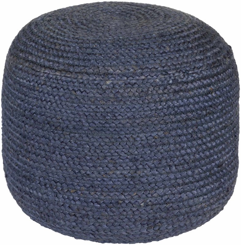 Kaumakani Jute Pouf in Dark Blue - FCHF CITY