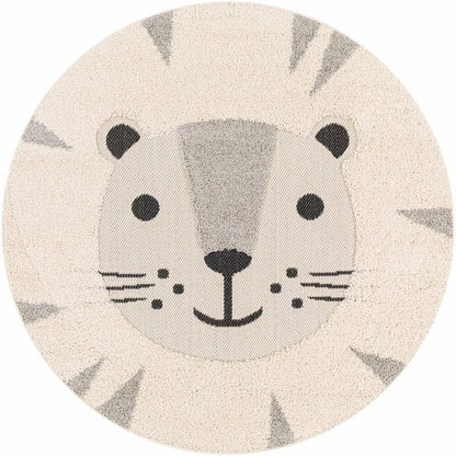 Kids Lion Animal Print Nursery Area Rug - FCHF CITY