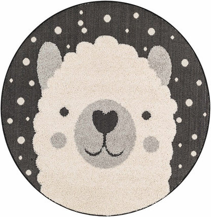 Kids Llama Animal Print Nursery Area Rug - FCHF CITY
