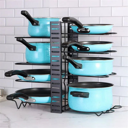 Kitchen Pots &amp; Pans Organizer Rack - FCHF CITY