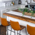 Laton Faux Leather Bar Stool, Set of 2 - FCHF CITY