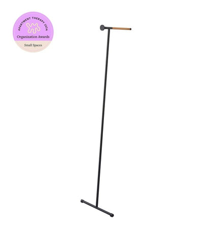 Leaning Clothes Hanger (64&quot; H) - Steel + Wood - FCHF CITY