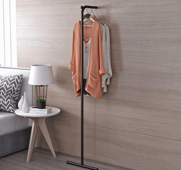 Leaning Coat Rack (65" H) - Steel - FCHF CITY