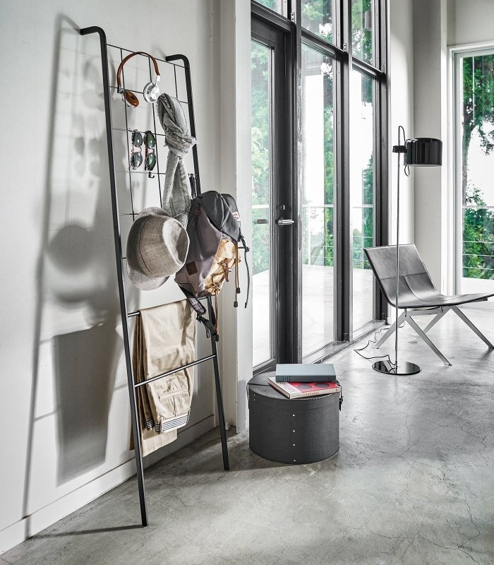 Leaning Ladder with Grid Panel (63&quot; H) - Steel - FCHF CITY