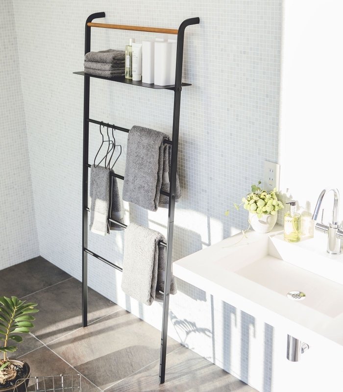 Leaning Storage Ladder - Two Styles - Steel - FCHF CITY