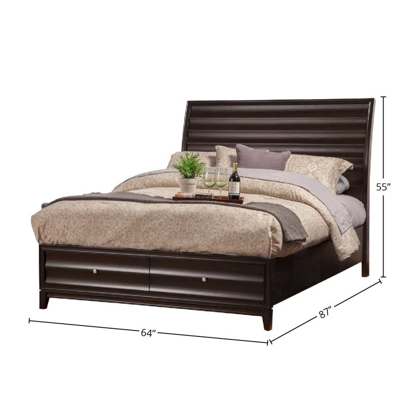 Legacy Bed, Black Cherry - FCHF CITY