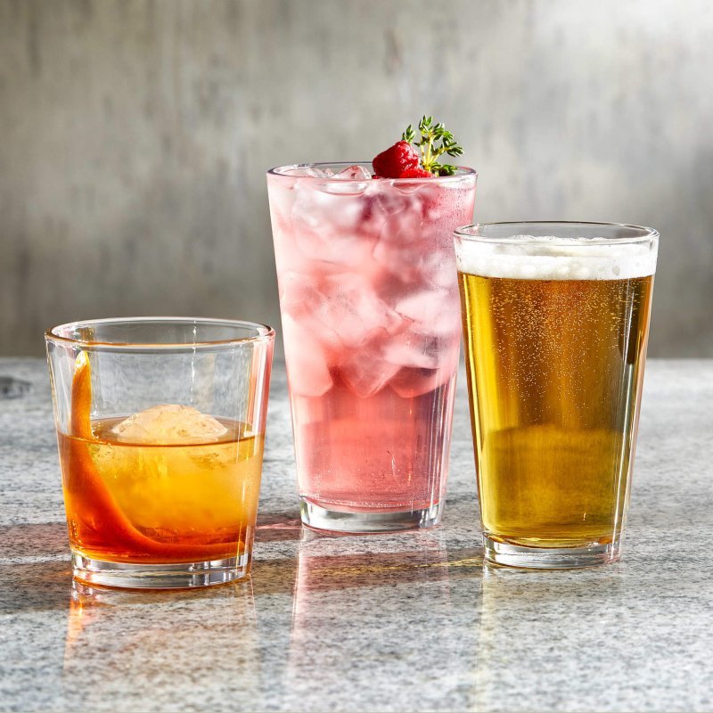 Libbey Bar Essentials Tumbler Glasses, 16 - ounce, Set of 6 - FCHF CITY