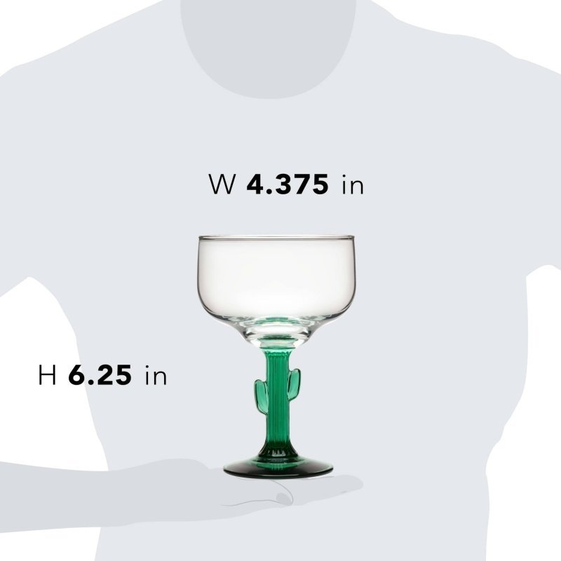 Libbey Cactus Margarita Glasses, 16 - ounce, Set of 4 - FCHF CITY
