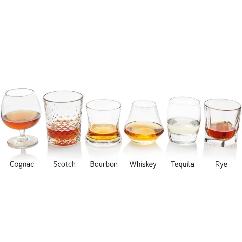 Libbey Craft Spirits Assorted Drinkware Glasses, Set of 6 - FCHF CITY