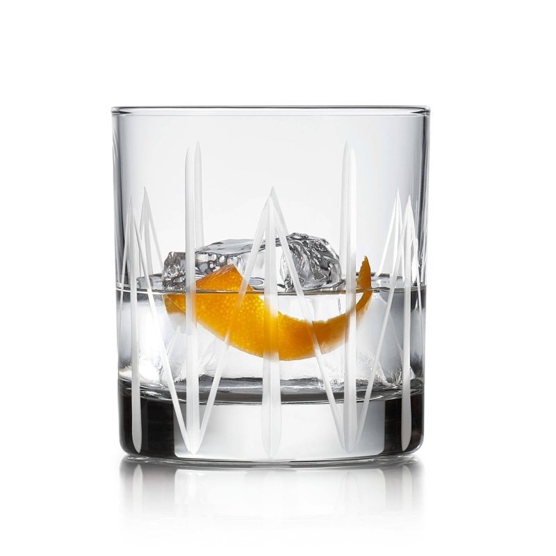Libbey Cut Cocktails Structure Rocks Glasses, 11 - ounce, Set of 4 - FCHF CITY