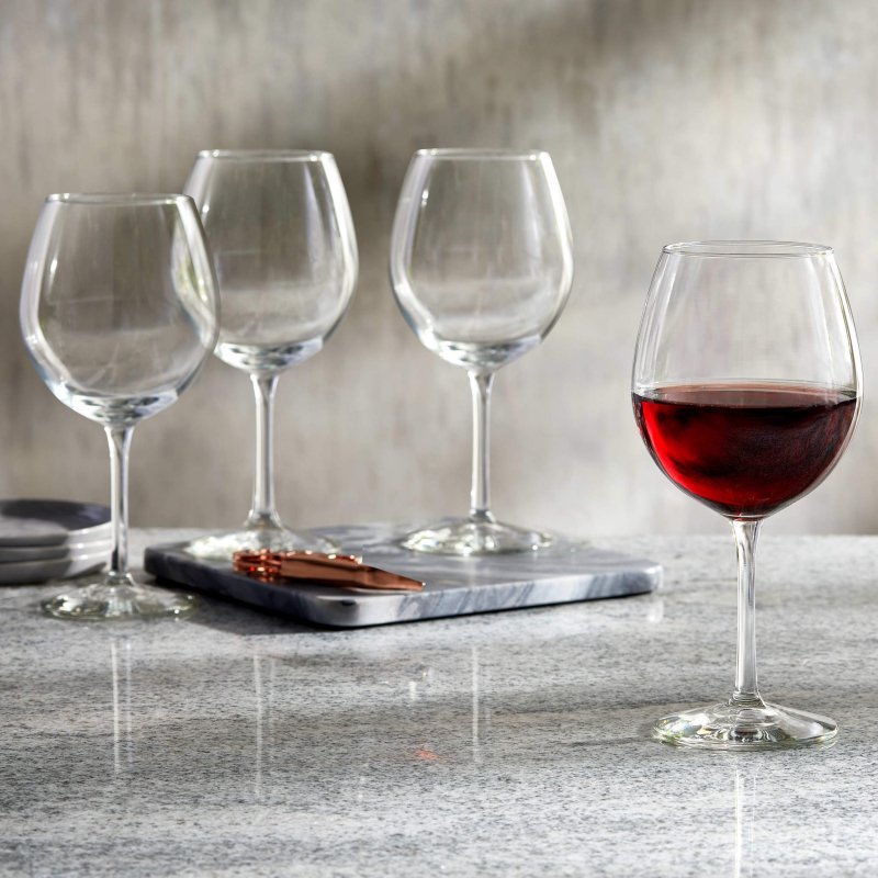 Libbey Entertaining Essentials Balloon Wine Glasses, 18 - ounce, Set of 6 - FCHF CITY