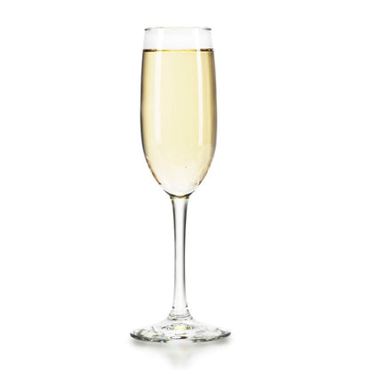 Libbey Entertaining Essentials Flute Glasses, 8 - ounce, Set of 6 - FCHF CITY