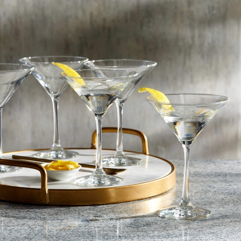 Libbey Entertaining Essentials Martini Glasses, 8 - ounce, Set of 6 - FCHF CITY