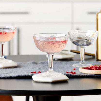 Libbey Hobstar Coupe Cocktail Glasses, 8.5 - ounce, Set of 4 - FCHF CITY