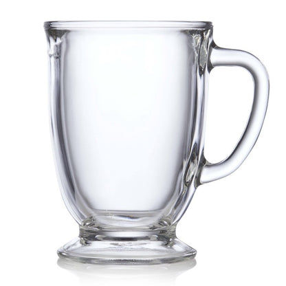Libbey Kona Glass Coffee Mugs, 16 - ounce, Set of 6 - FCHF CITY
