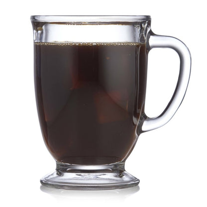 Libbey Kona Glass Coffee Mugs, 16 - ounce, Set of 6 - FCHF CITY