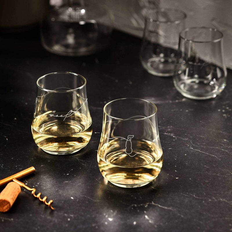 Libbey Modern Pets Woof All - Purpose Glasses, 17 - ounce, Set of 4 - FCHF CITY