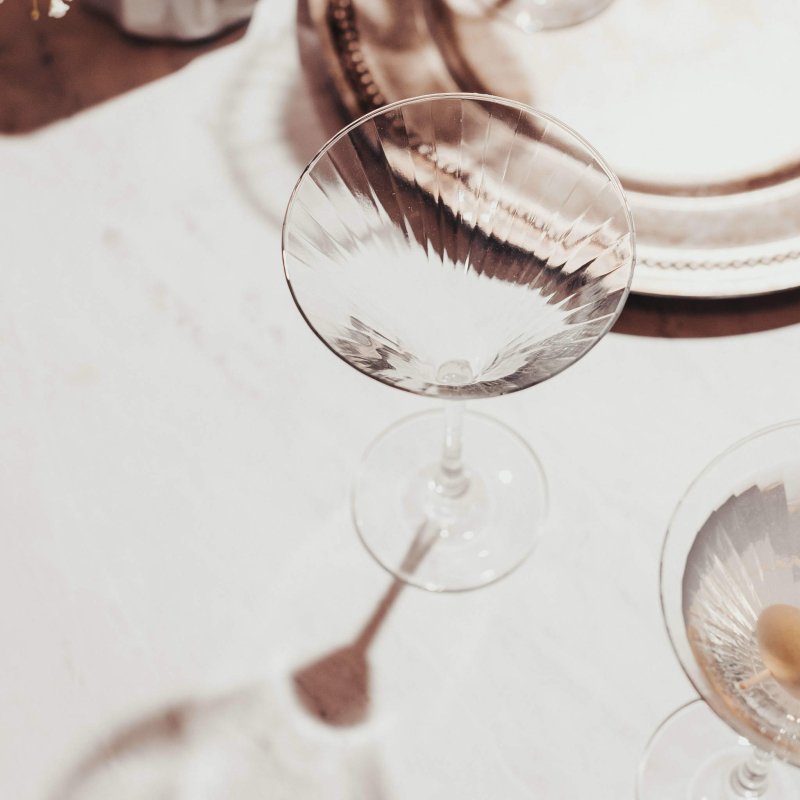 Libbey Paneled Martini Glasses, 9.5 - ounce, Set of 4 - FCHF CITY