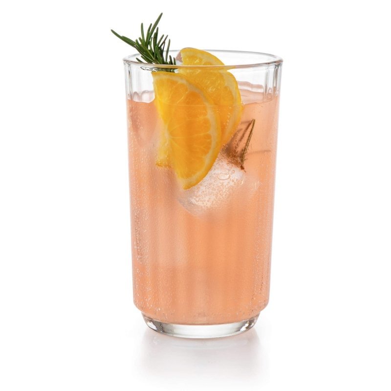 Libbey Paneled Tumbler Drinking Glasses, 17 ounce, Set of 6 - FCHF CITY