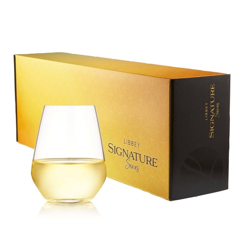 Libbey Signature Greenwich Stemless Wine Gift Set of 4, 18 - ounce - FCHF CITY