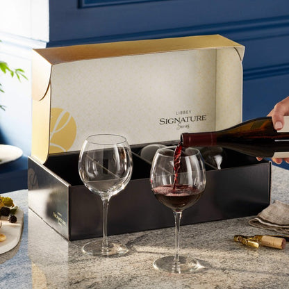 Libbey Signature Kentfield Balloon Red Wine Gift Set of 4, 24 - ounce - FCHF CITY