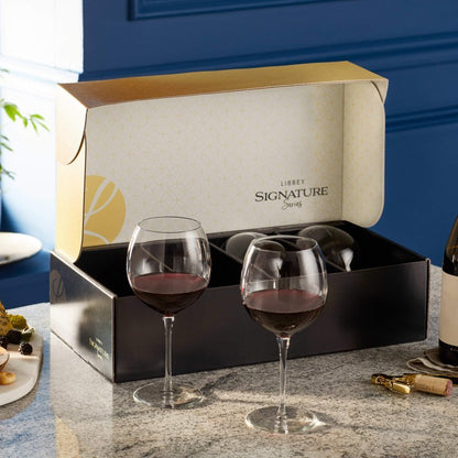 Libbey Signature Kentfield Balloon Red Wine Gift Set of 4, 24 - ounce - FCHF CITY