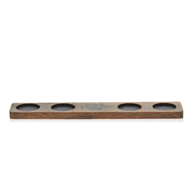 Libbey Signature Kentucky Bourbon Trail Whiskey Tasting Set, 4 Whiskey Glasses with Wood Paddle - FCHF CITY