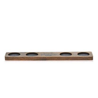 Libbey Signature Kentucky Bourbon Trail Whiskey Tasting Set, 4 Whiskey Glasses with Wood Paddle - FCHF CITY