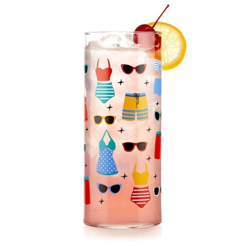 Libbey Vintage Swimsuits Cooler Glasses, 16 - ounce, Set of 4 - FCHF CITY