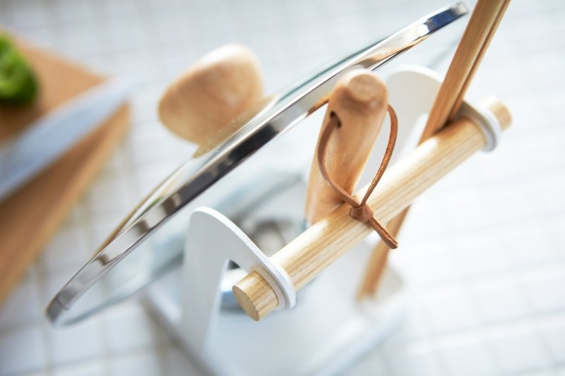 Lid &amp; Ladle Stand - Steel + Wood - FCHF CITY