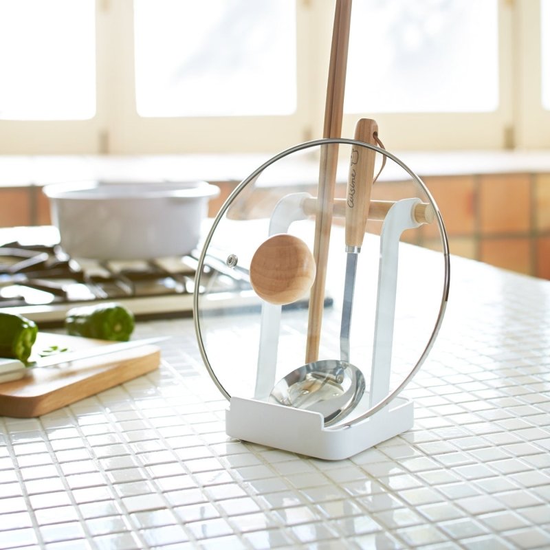 Lid &amp; Ladle Stand - Steel + Wood - FCHF CITY