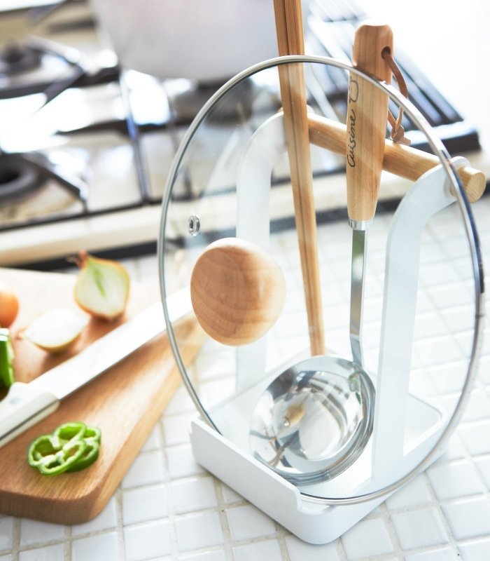Lid &amp; Ladle Stand - Steel + Wood - FCHF CITY