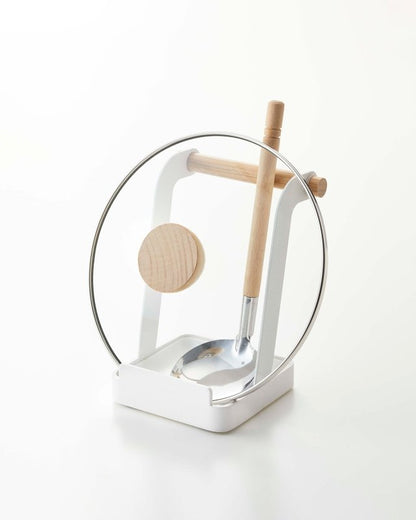 Lid &amp; Ladle Stand - Steel + Wood - FCHF CITY