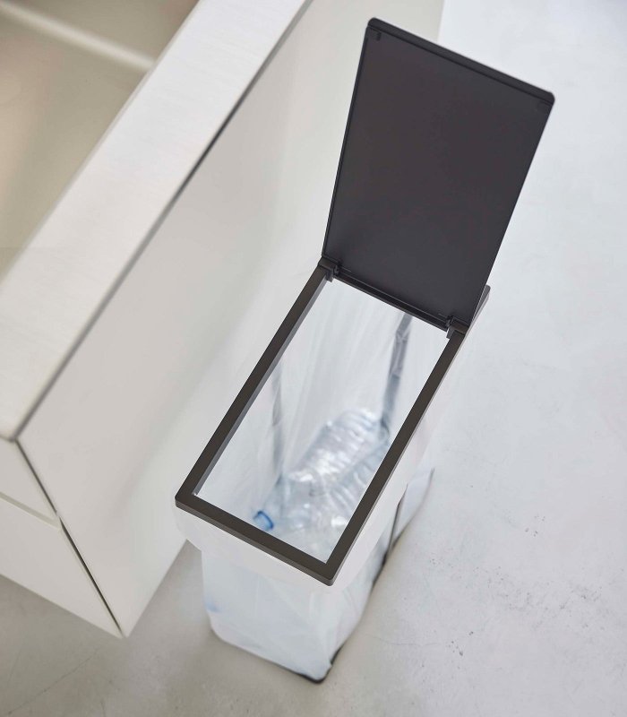 Lidded Garbage Bag Holder - Steel - FCHF CITY