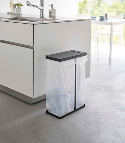Lidded Garbage Bag Holder - Steel - FCHF CITY