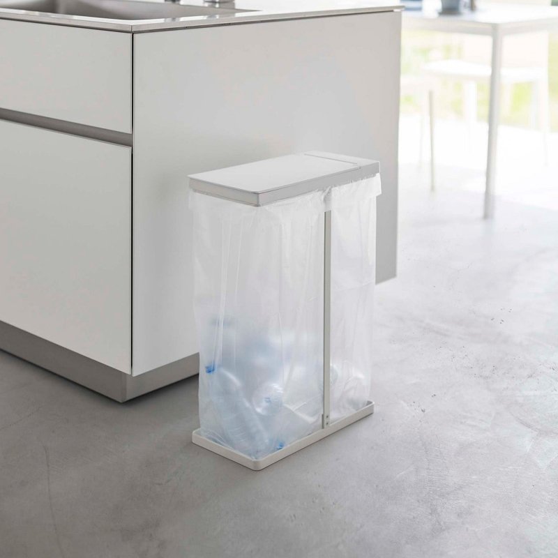 Lidded Garbage Bag Holder - Steel - FCHF CITY