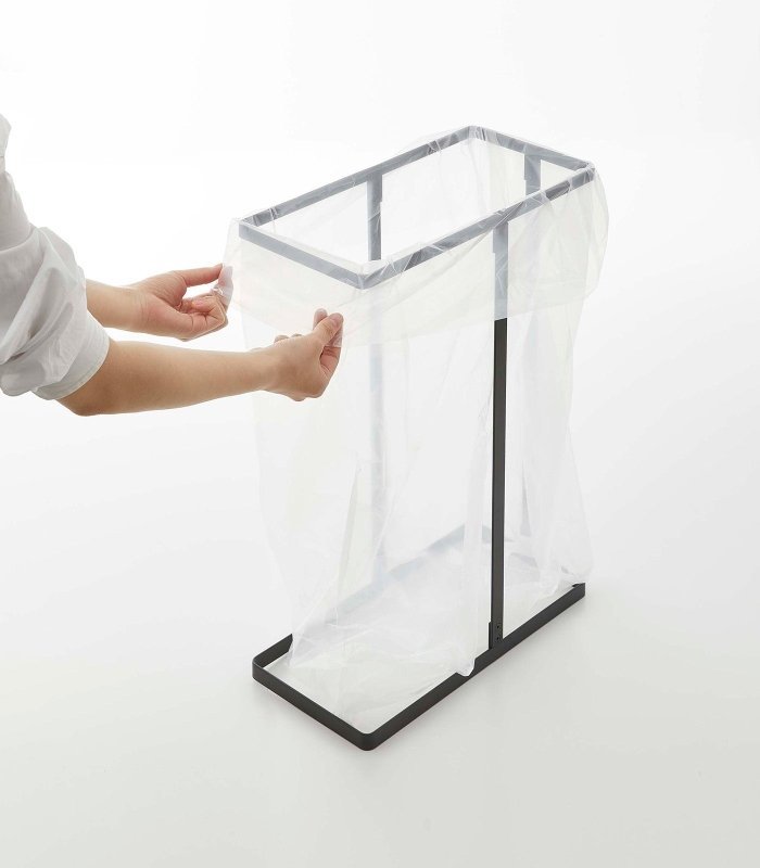 Lidded Garbage Bag Holder - Steel - FCHF CITY
