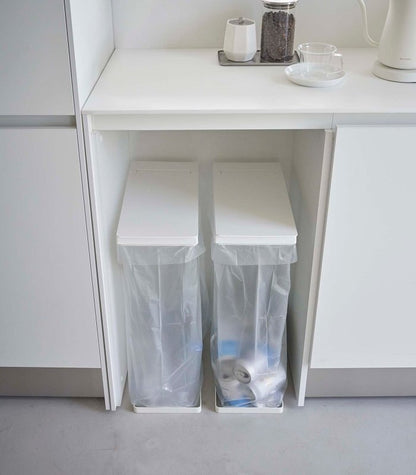 Lidded Garbage Bag Holder - Steel - FCHF CITY