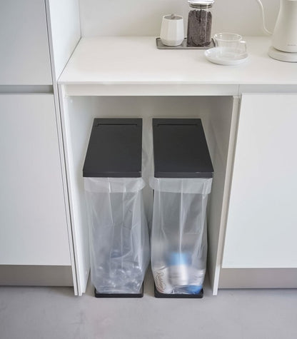 Lidded Garbage Bag Holder - Steel - FCHF CITY