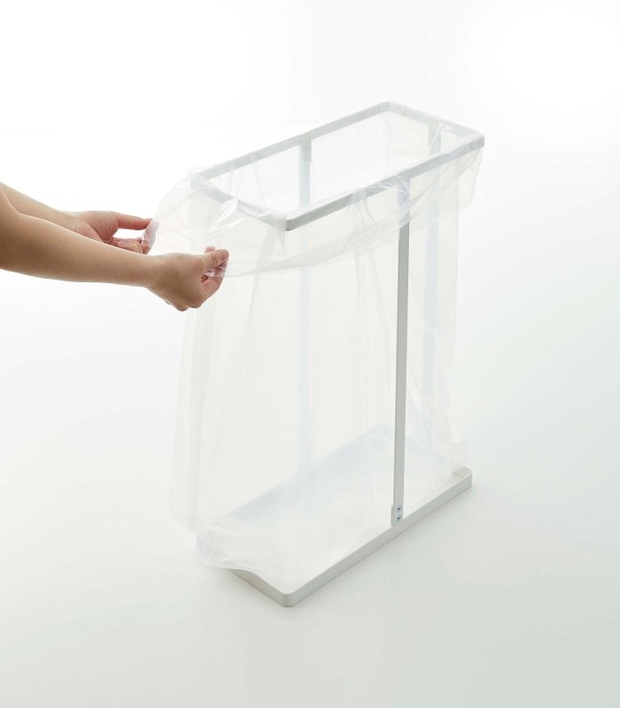Lidded Garbage Bag Holder - Steel - FCHF CITY