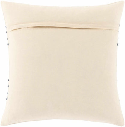 Listie Beige Navy Striped Accent Pillow - FCHF CITY