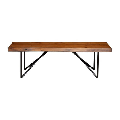 Live Edge Bench, Light Walnut - FCHF CITY