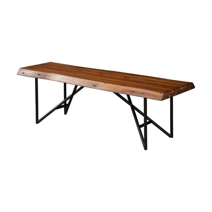 Live Edge Bench, Light Walnut - FCHF CITY